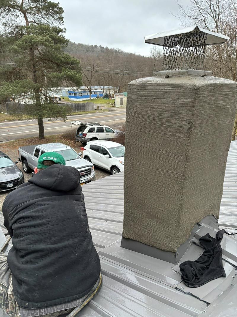 New Chimney Installation — Binghamton, NY — United Masonry Contractors