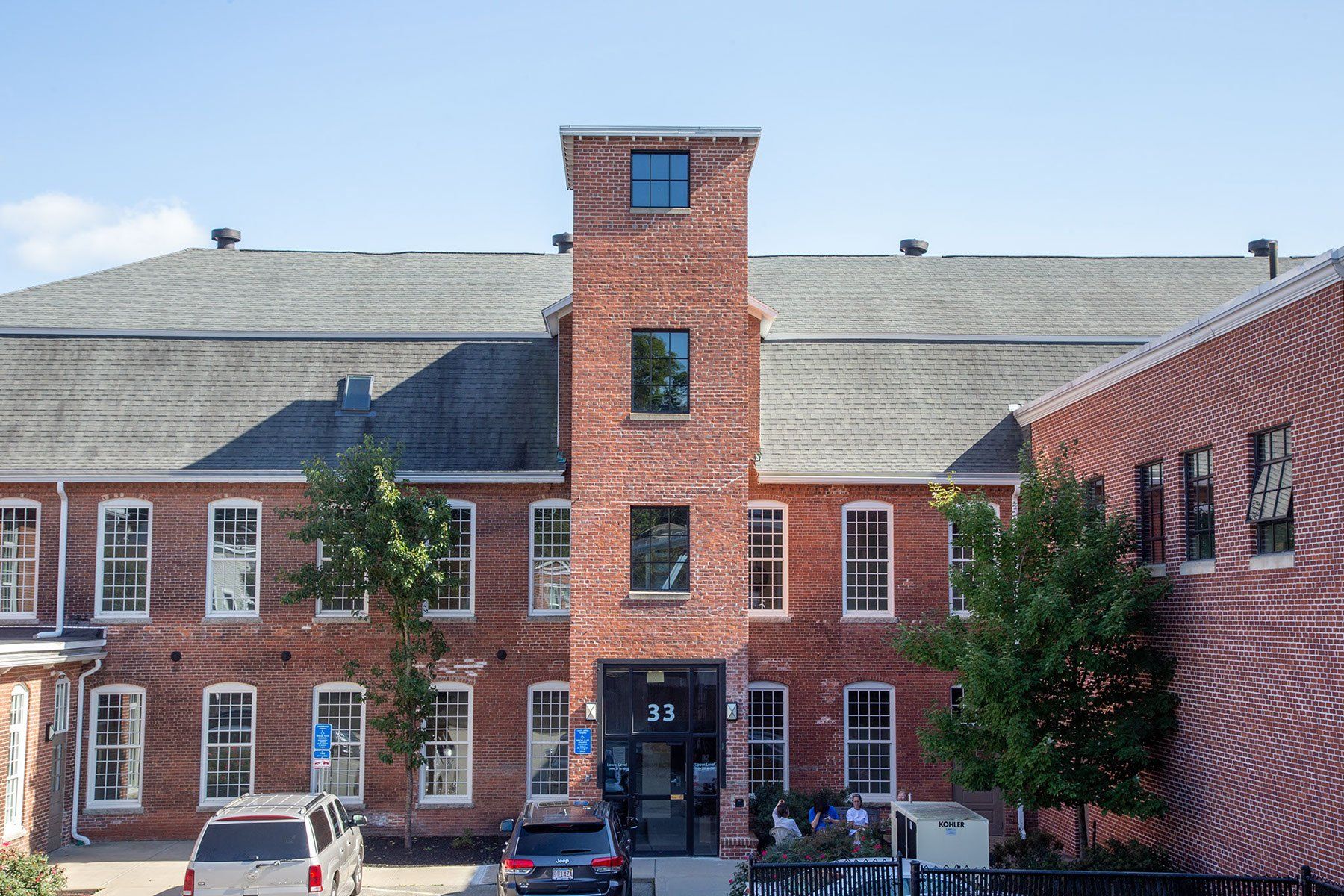 StarMill Lofts Exterior with parking lot