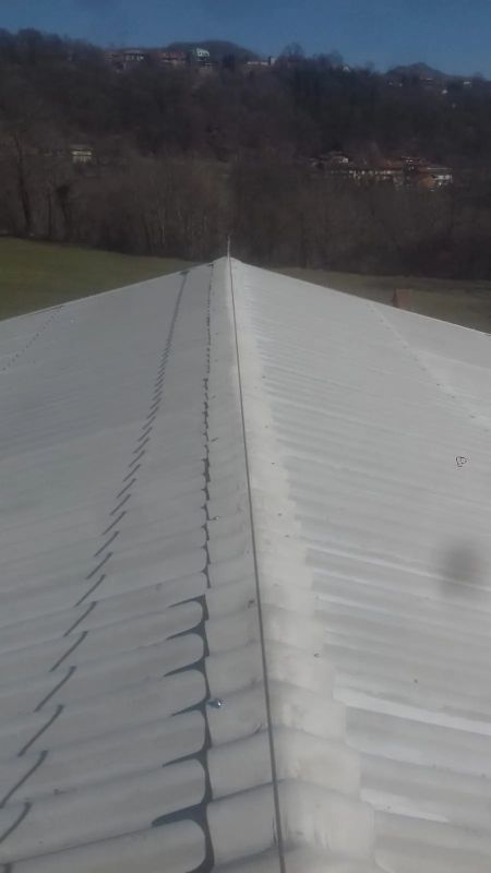 linea vita su un tetto