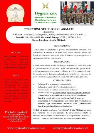 locandina concorsi forze armate
