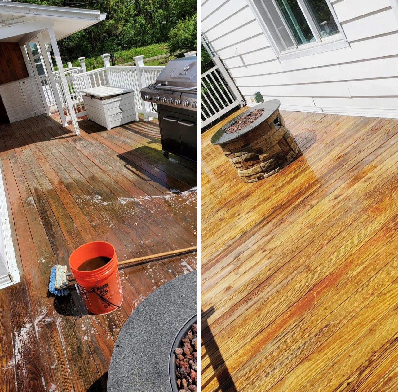 Clean White Siding — Bath, NY — Dave's Pressure Washing