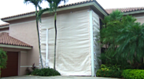 White Fabric Shutter - Lake Worth Beach, FL - Shutter Up Windows and Doors