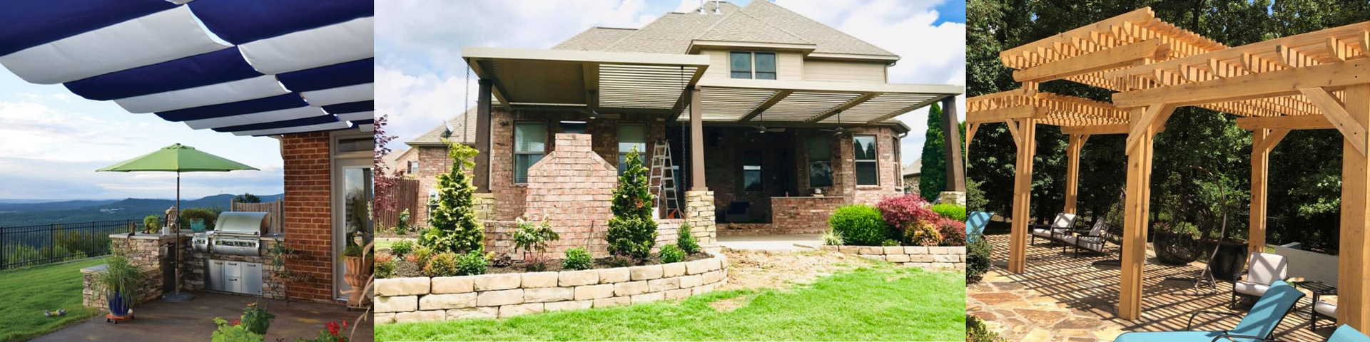 outdoor pavilion on back patio