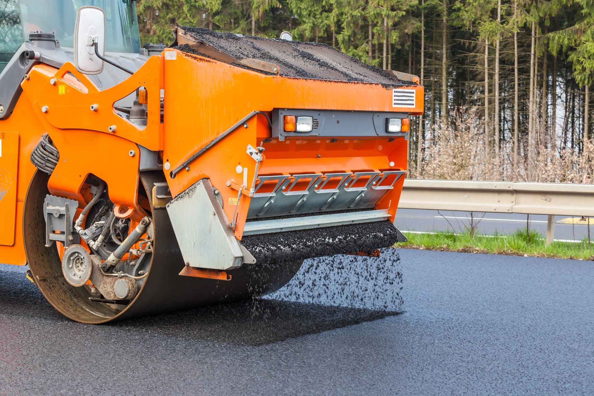 Paving new asphalt — South Concord, NC — Smith Brothers Asphalt Paving