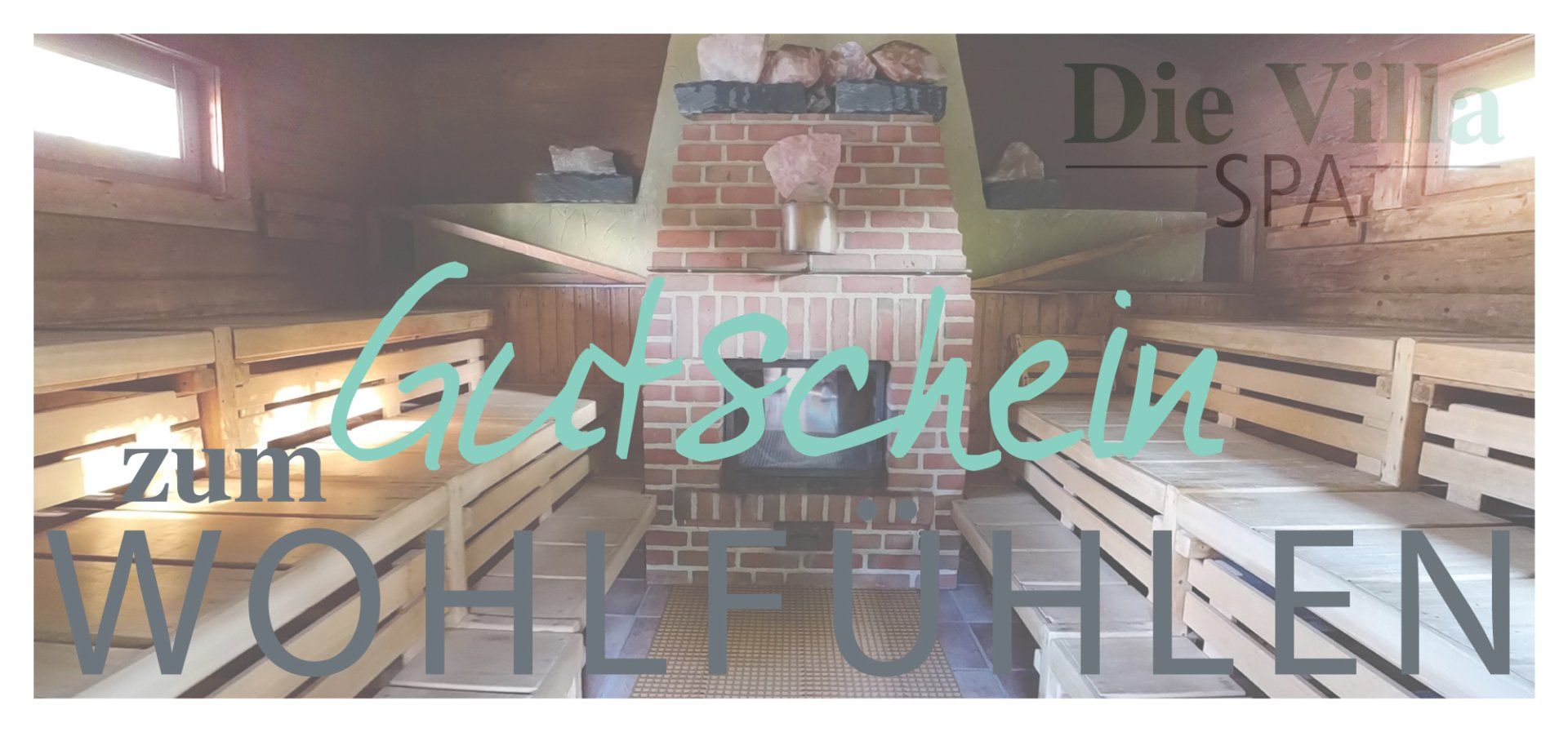 Ein Bild einer Sauna mit den Worten 