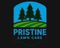 Logo: blue and green design with trees, grass, and "PRISTINE LAWN CARE" text.