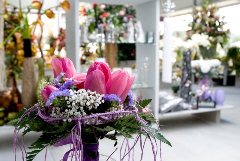 Bouquet di fiori rosa