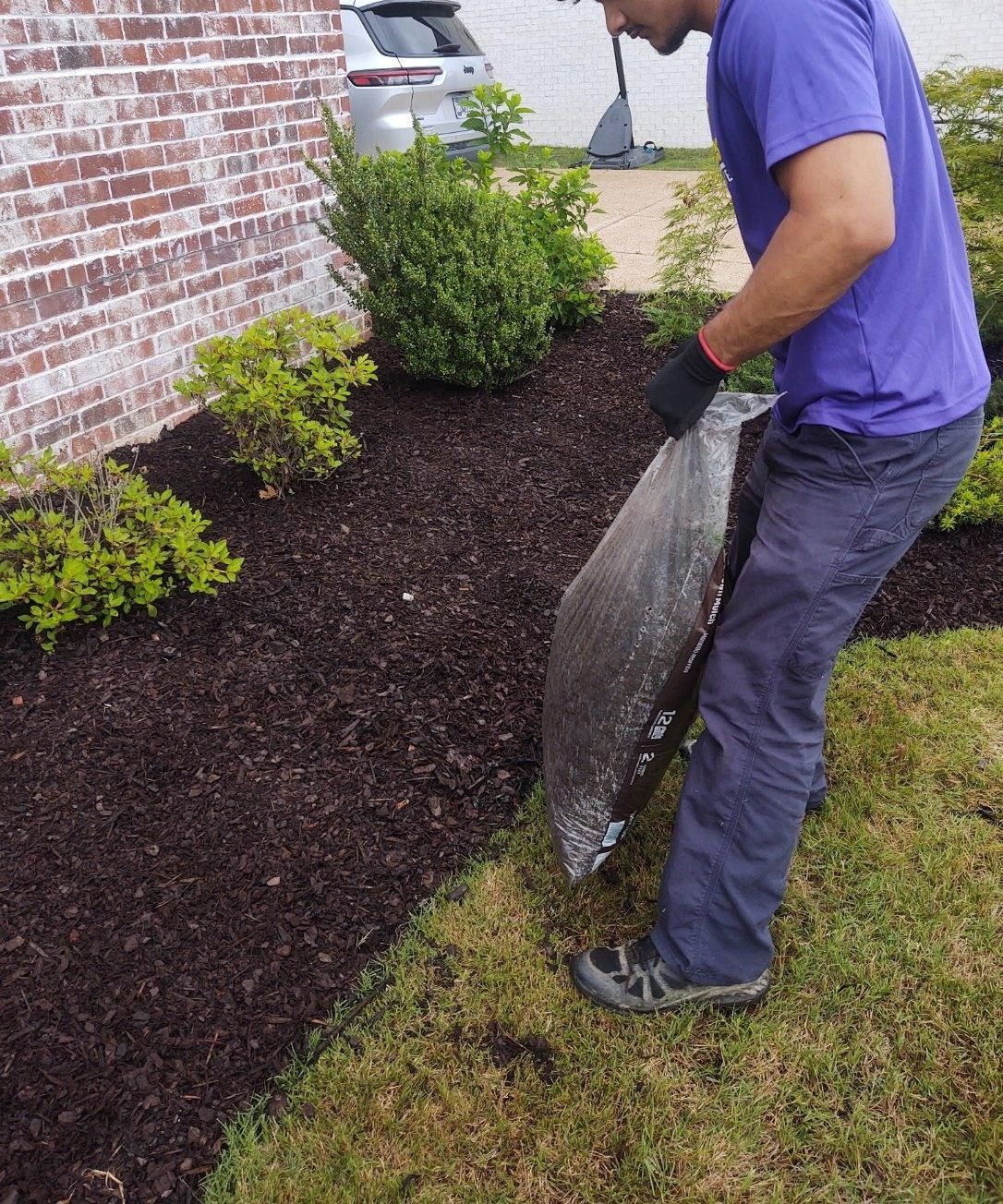 Bark Mulch Area — Memphis, TN — Serene Scenes Lawn and Landscape