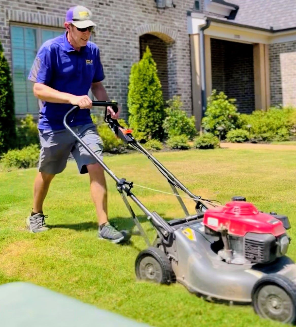 Mowing the Grass — Memphis, TN — Serene Scenes Lawn and Landscape