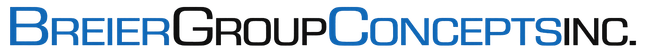 The Breier Group Concepts Inc. logo, featuring the company name in blue and black sans-serif font.