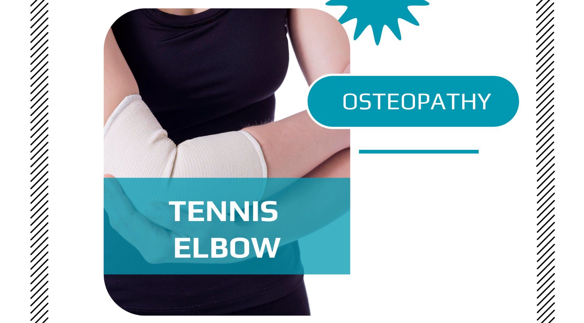 How can an osteopath help with tennis elbow?