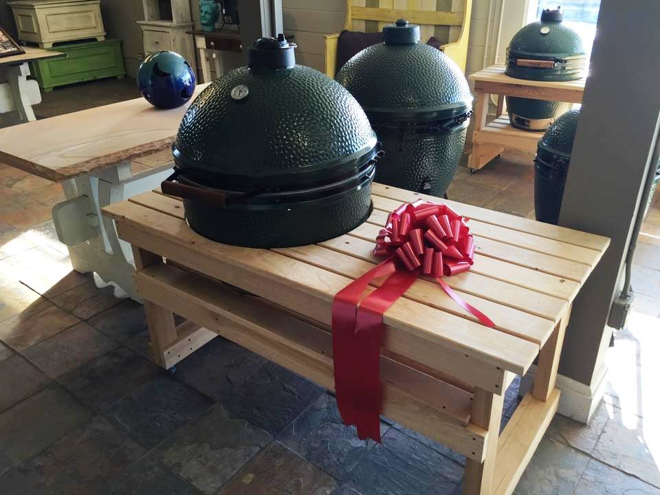 Big Green Egg carts and tables just in at The Backyard Auburn, AL