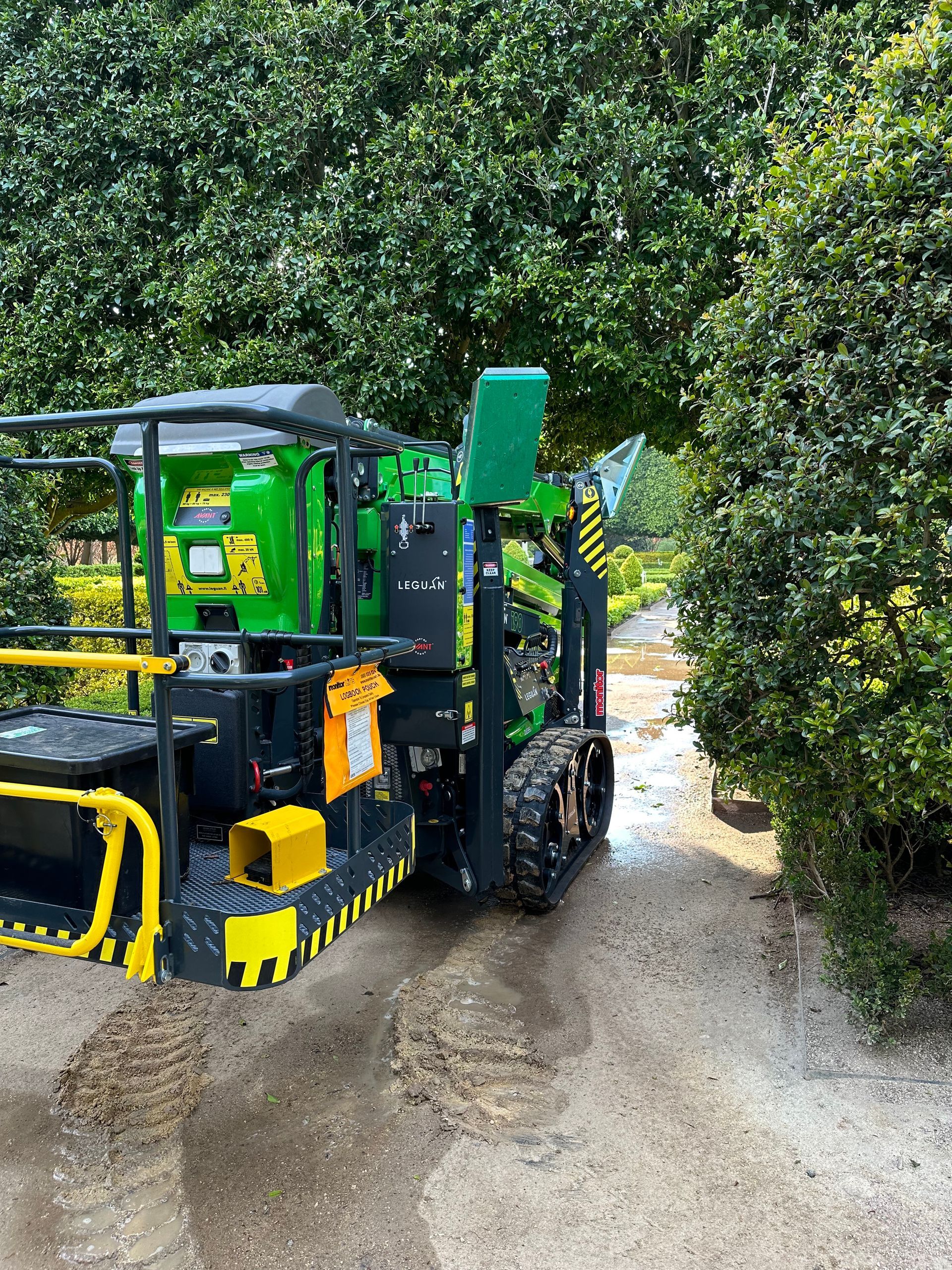 A Spiderlift Sitting In The Garden— High Work Services in Maitland, NSW