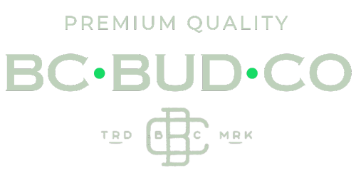 The logo for bc bud co is a premium quality logo.