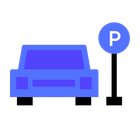 Parking lot sweeping icon