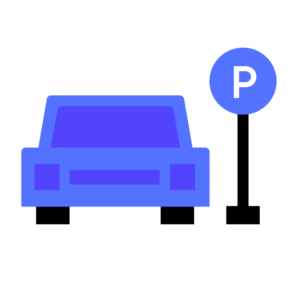 Parking lot sweeping icon