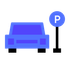 Parking lot sweeping icon