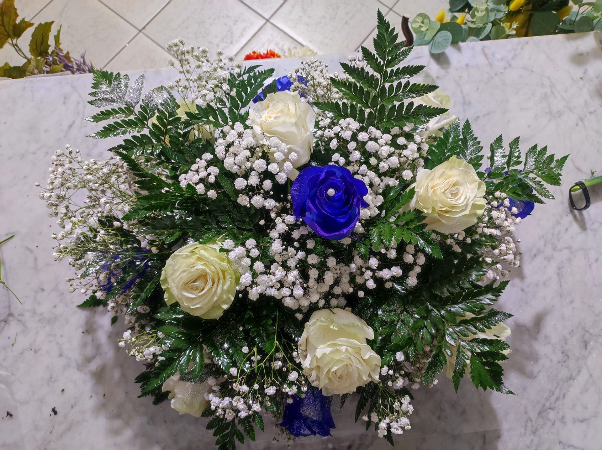 composizioni floreali per la chiesa a Druento