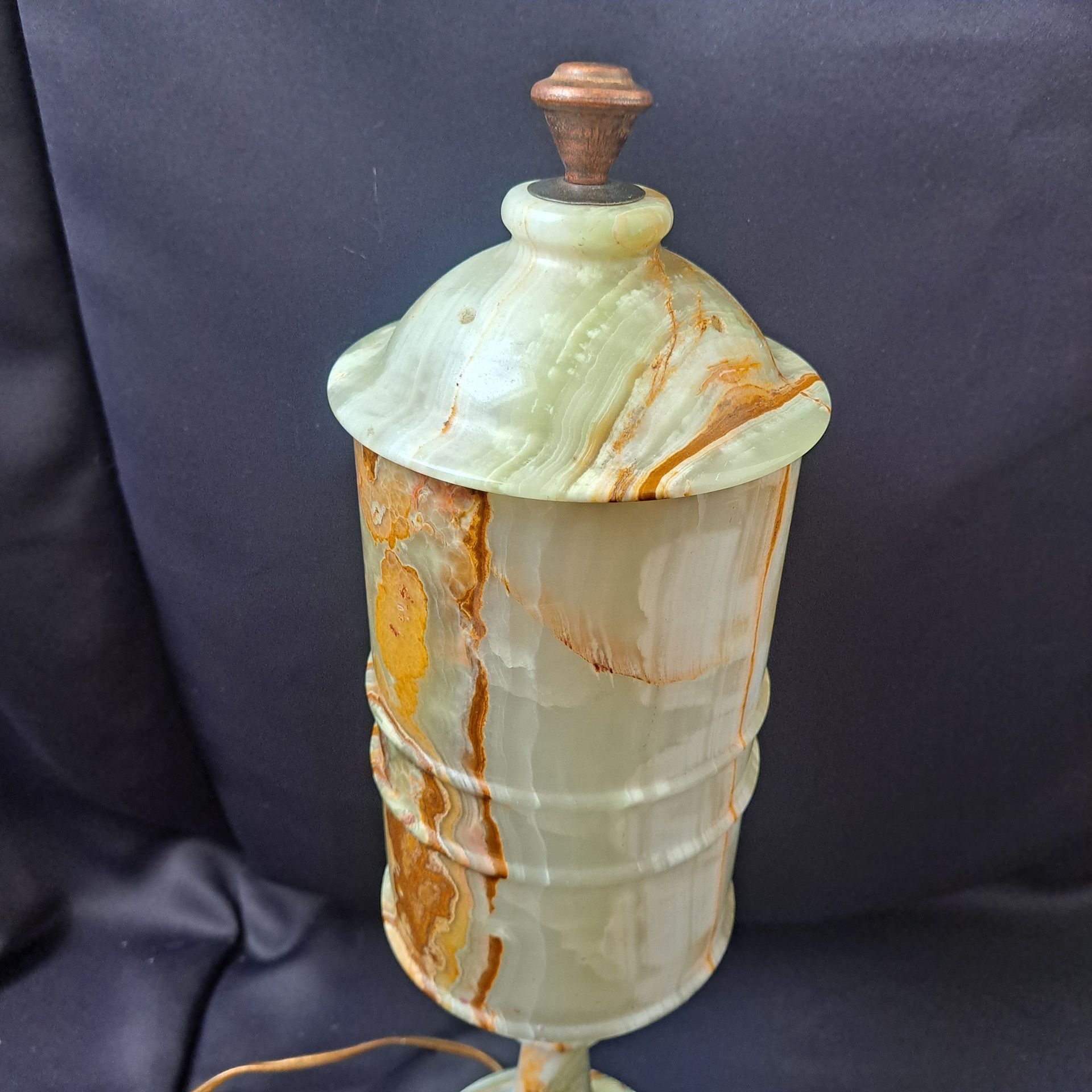 vintage marmeren tafellamp