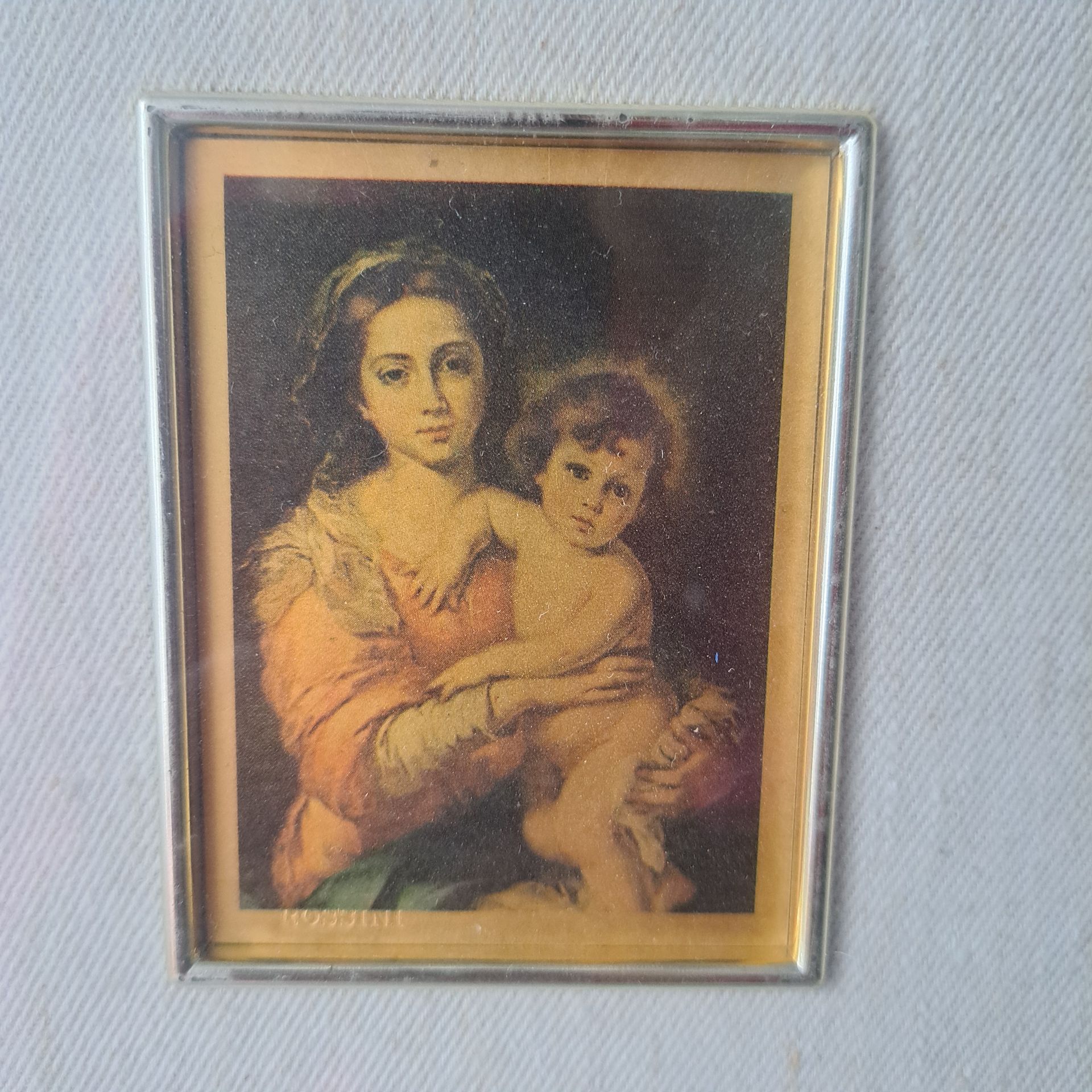 Reproductie van Murillo's 'Maria met Kind' – Uitgave G. Rossini (Italië)