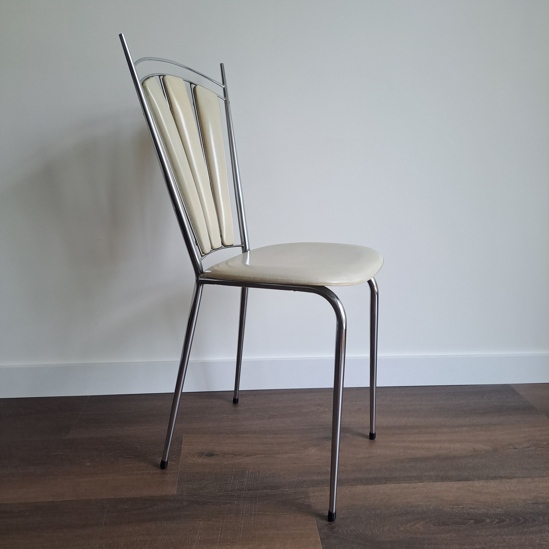 Vintage Chroméplast stoel in Soudex Vinyl – Retro design