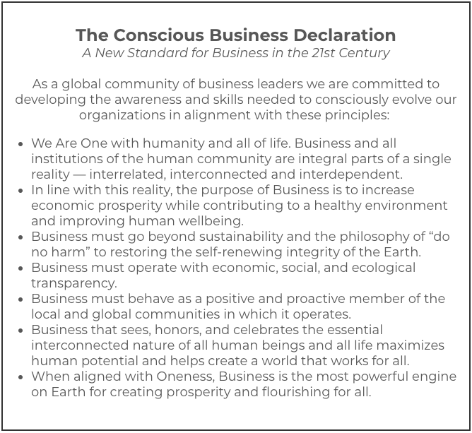 The Conscious Business Declaration