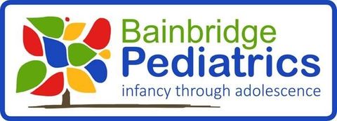 A logo for bainbridge pediatrics infancy through adolescence