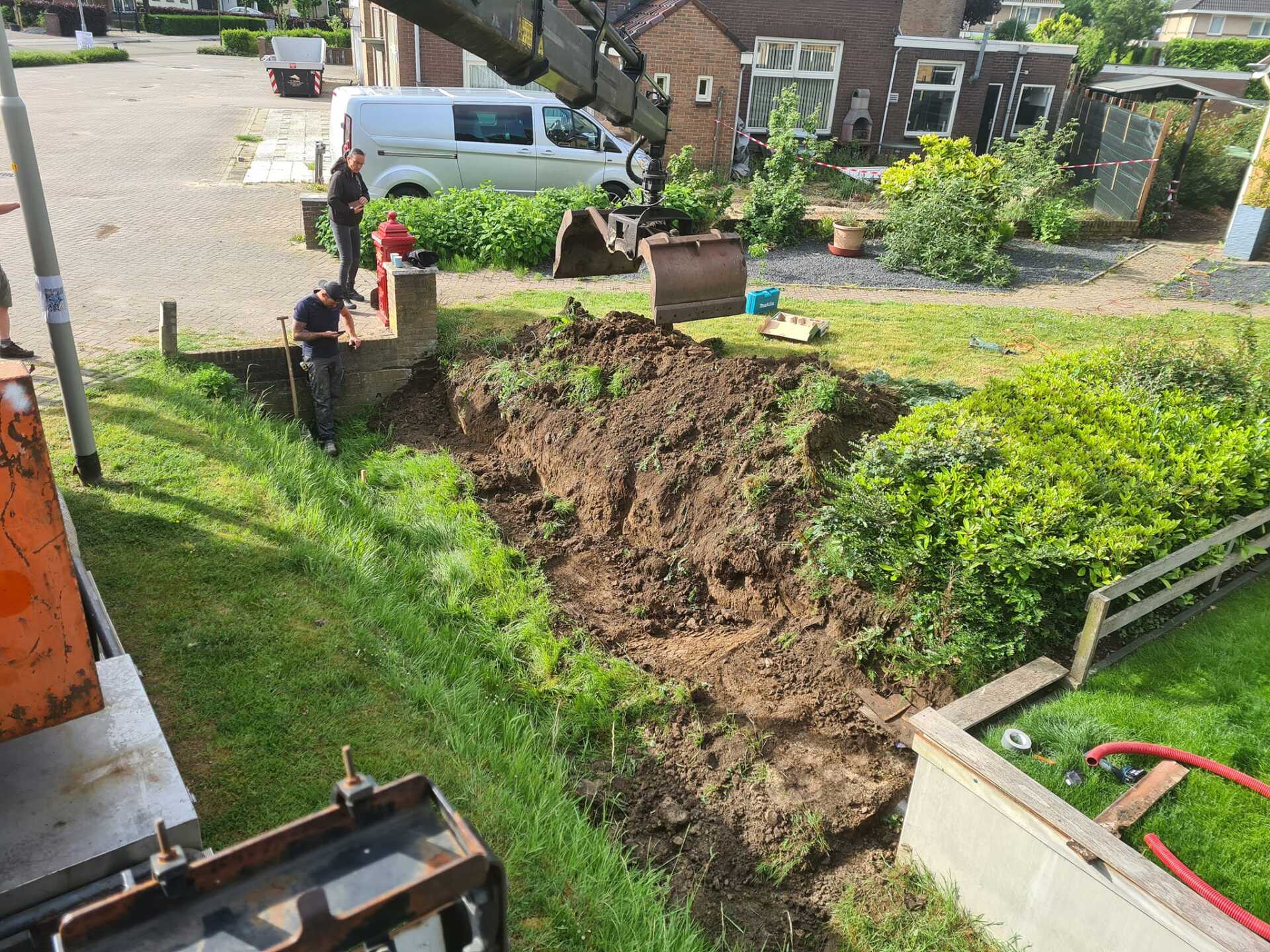 Oude grond opknijpen kerkdriel