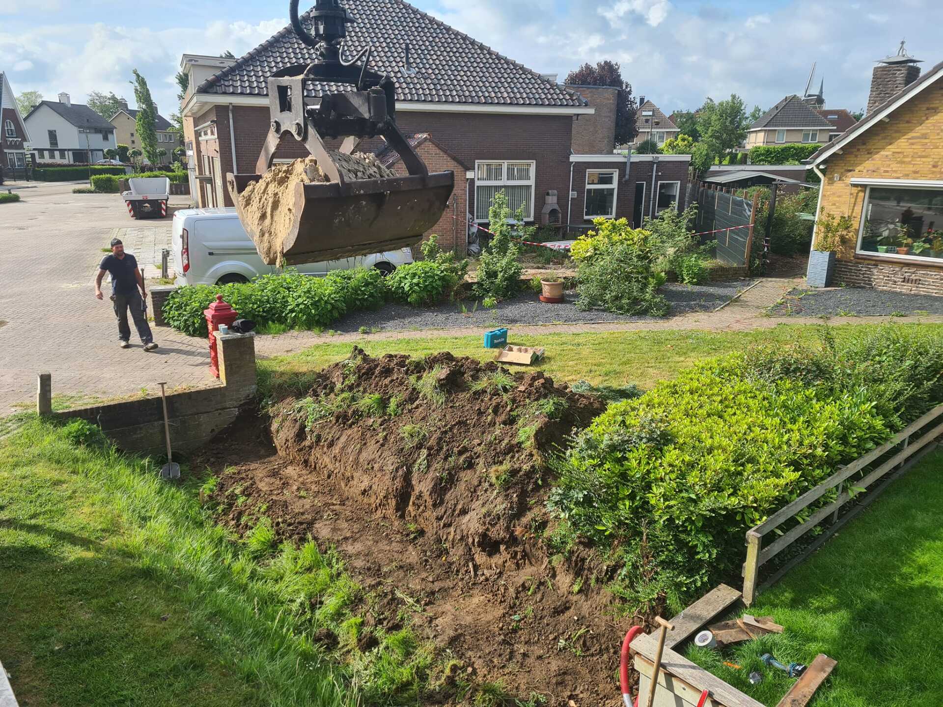 Grond opknijpen Kerkdriel