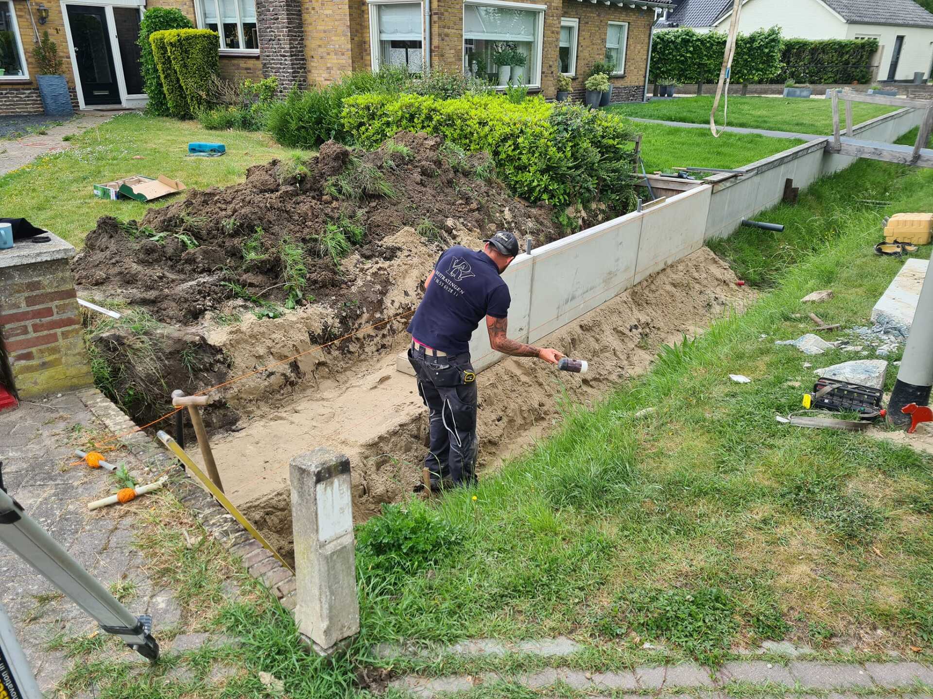 Keerwand plaatsen Kerkdriel