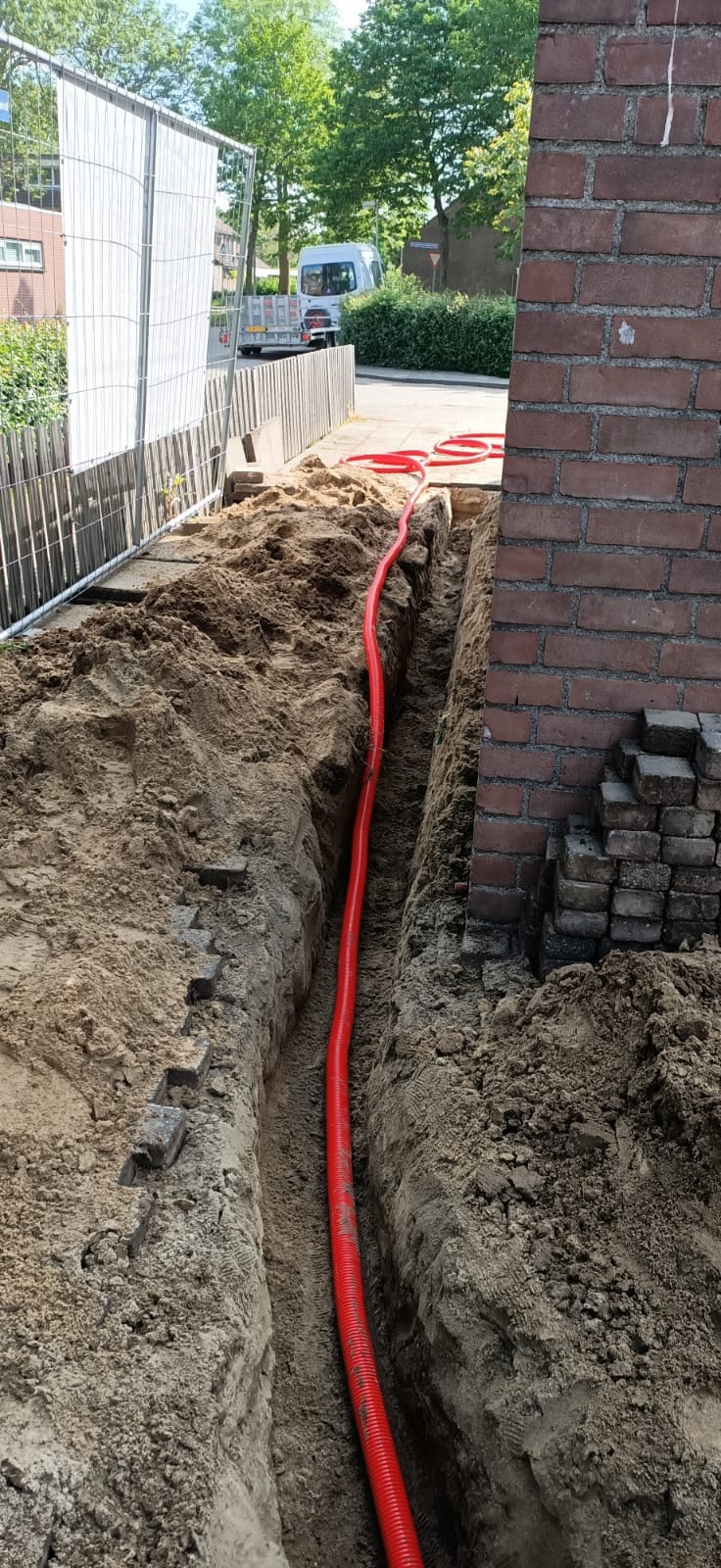 Fundering uitgraven Rosmalen