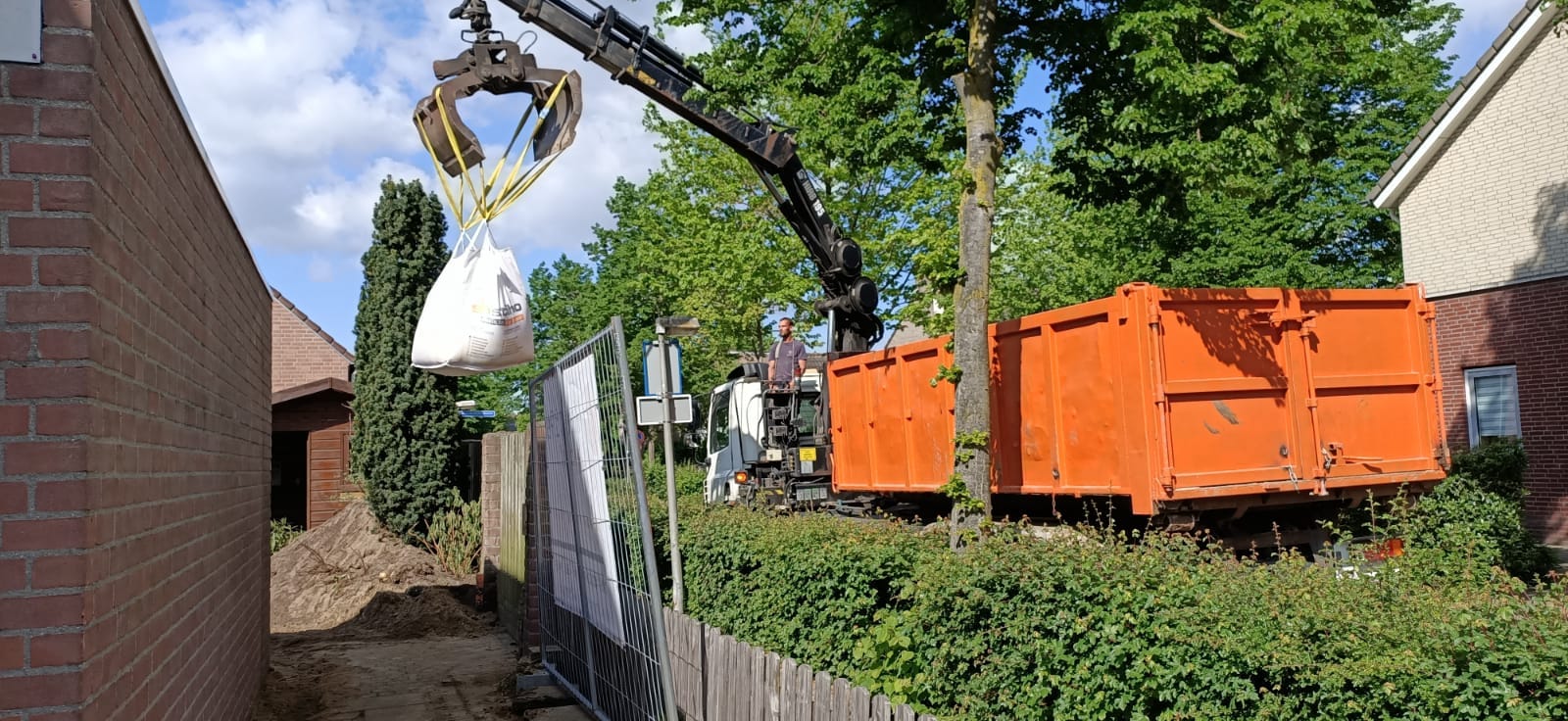 Fundering uitgraven Rosmalen