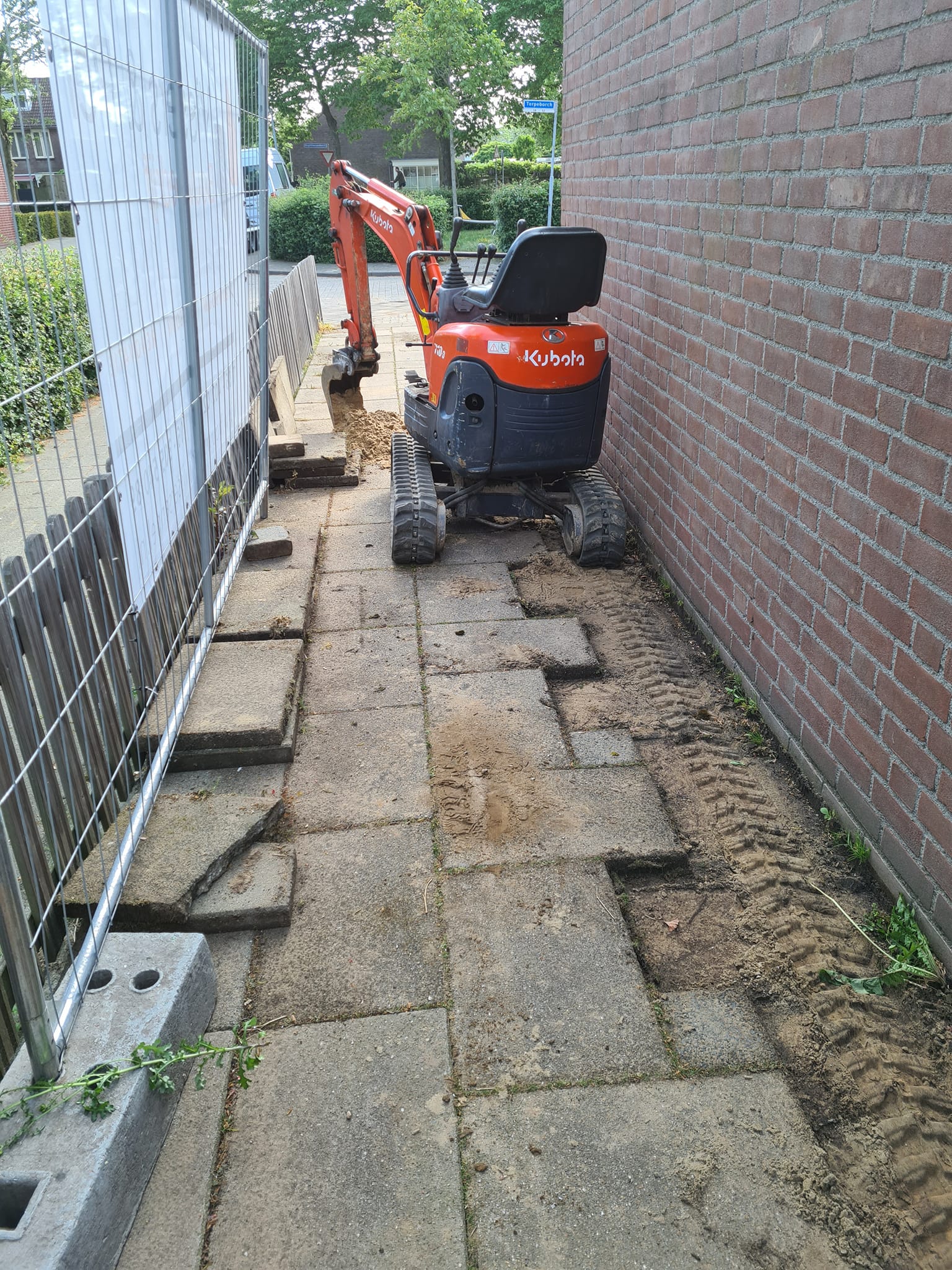 Fundering uitgraven Rosmalen