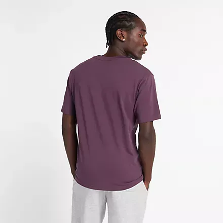 New Balance - Athletic Cotton T-Shirt Plum Brown