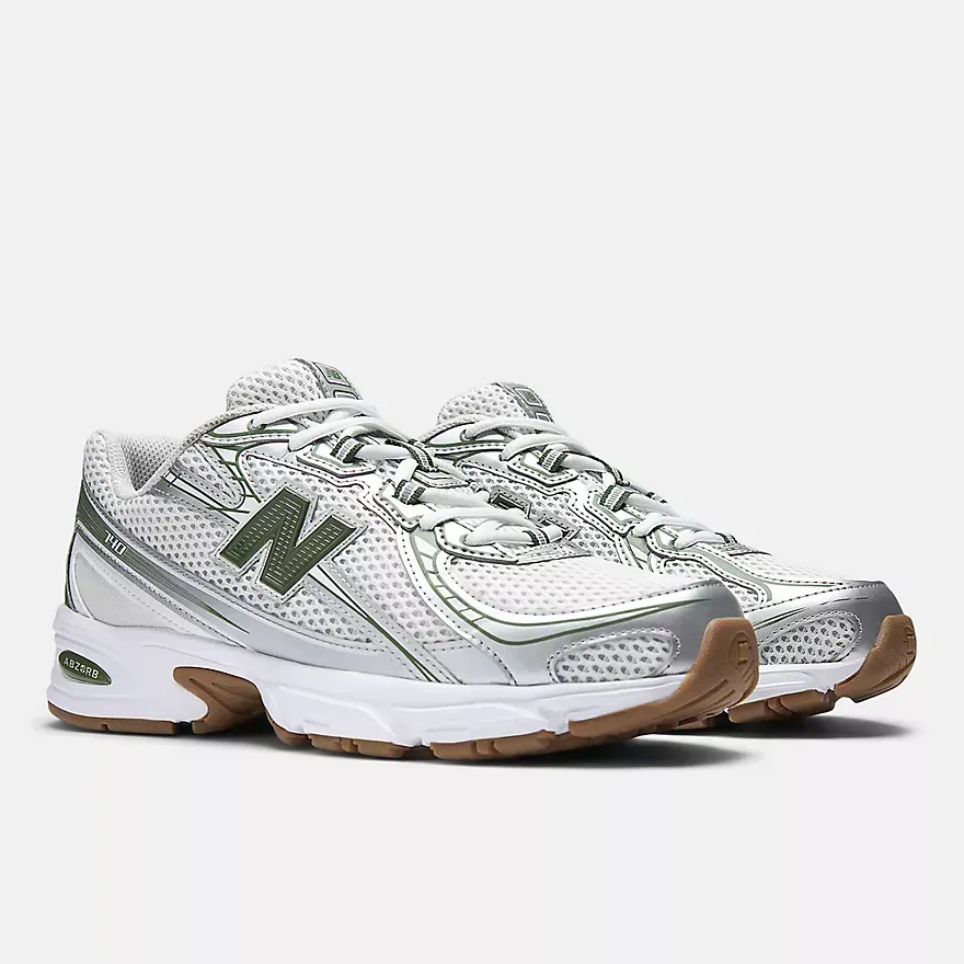 New Balance- 740 Grey Matter with Dark Alpine Green and Reflection