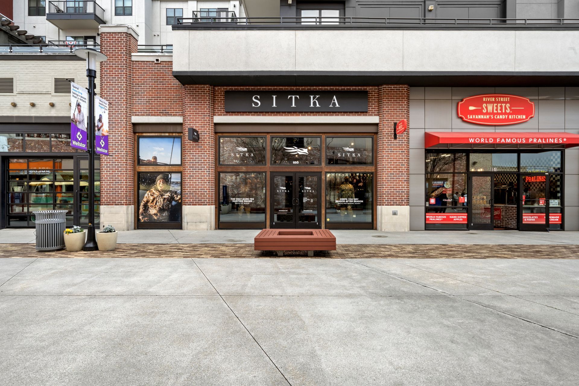 A brick building with the word sitka on it