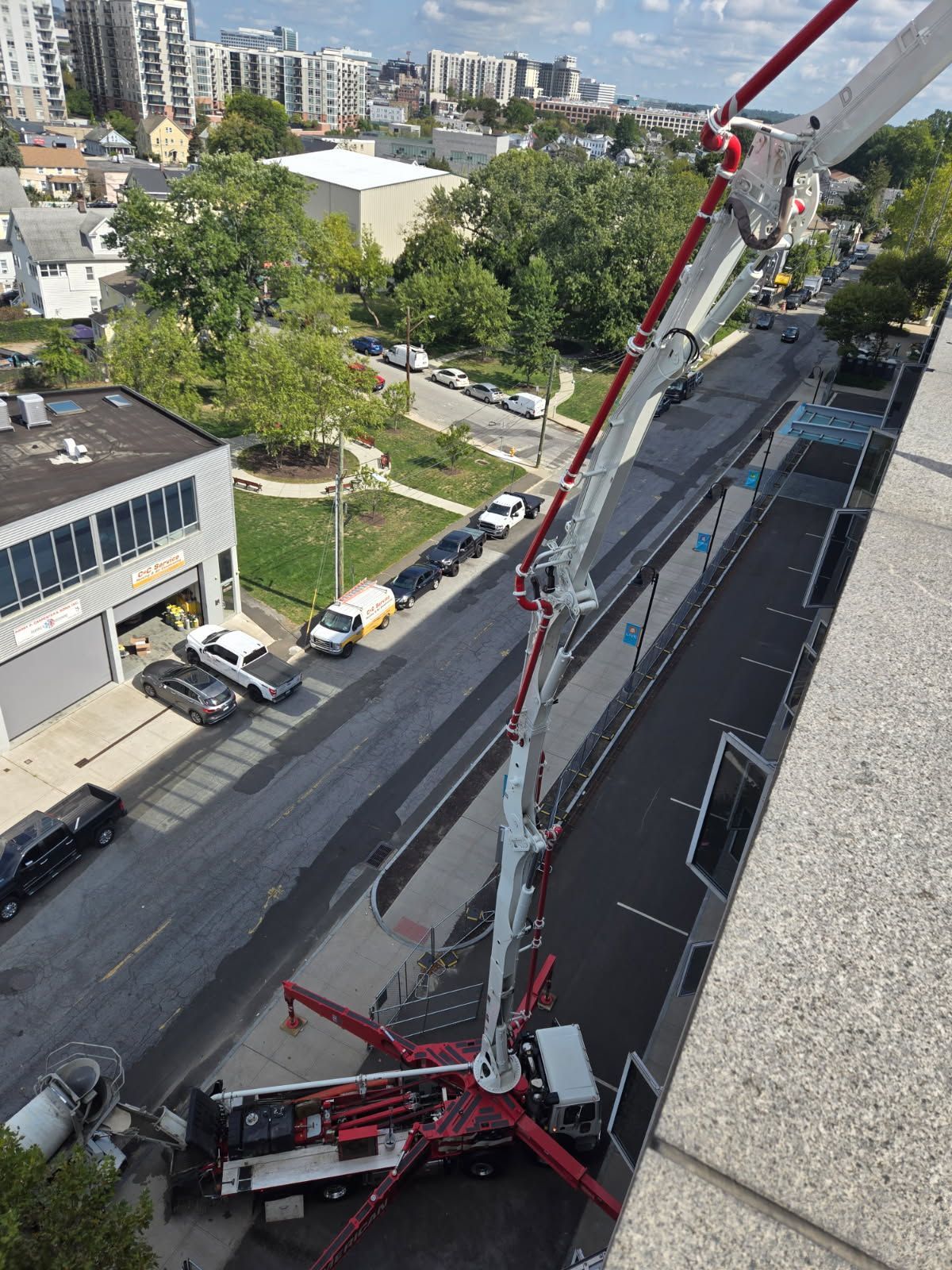 A Construction Worker Is Working on A Concrete Floor - Middletown, CT - American Concrete Pumping