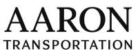 Aaron Transportation logo in black text on a white background. The word "AARON" is above "TRANSPORTATION."