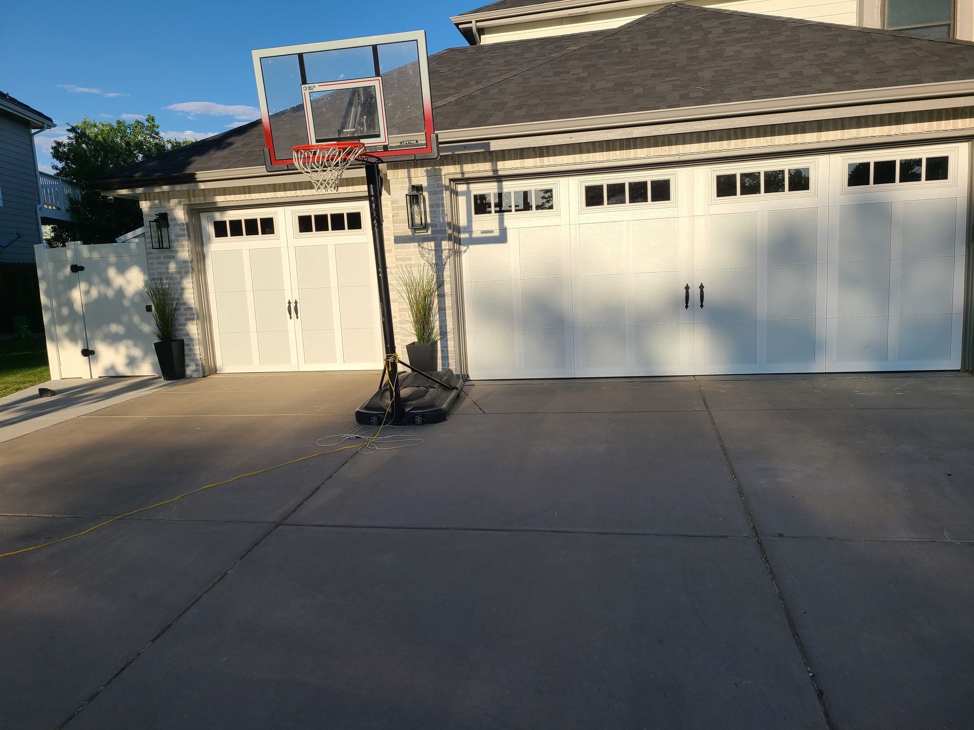 Custom overlay Garage Door installed in Highlands Ranch, Colorado