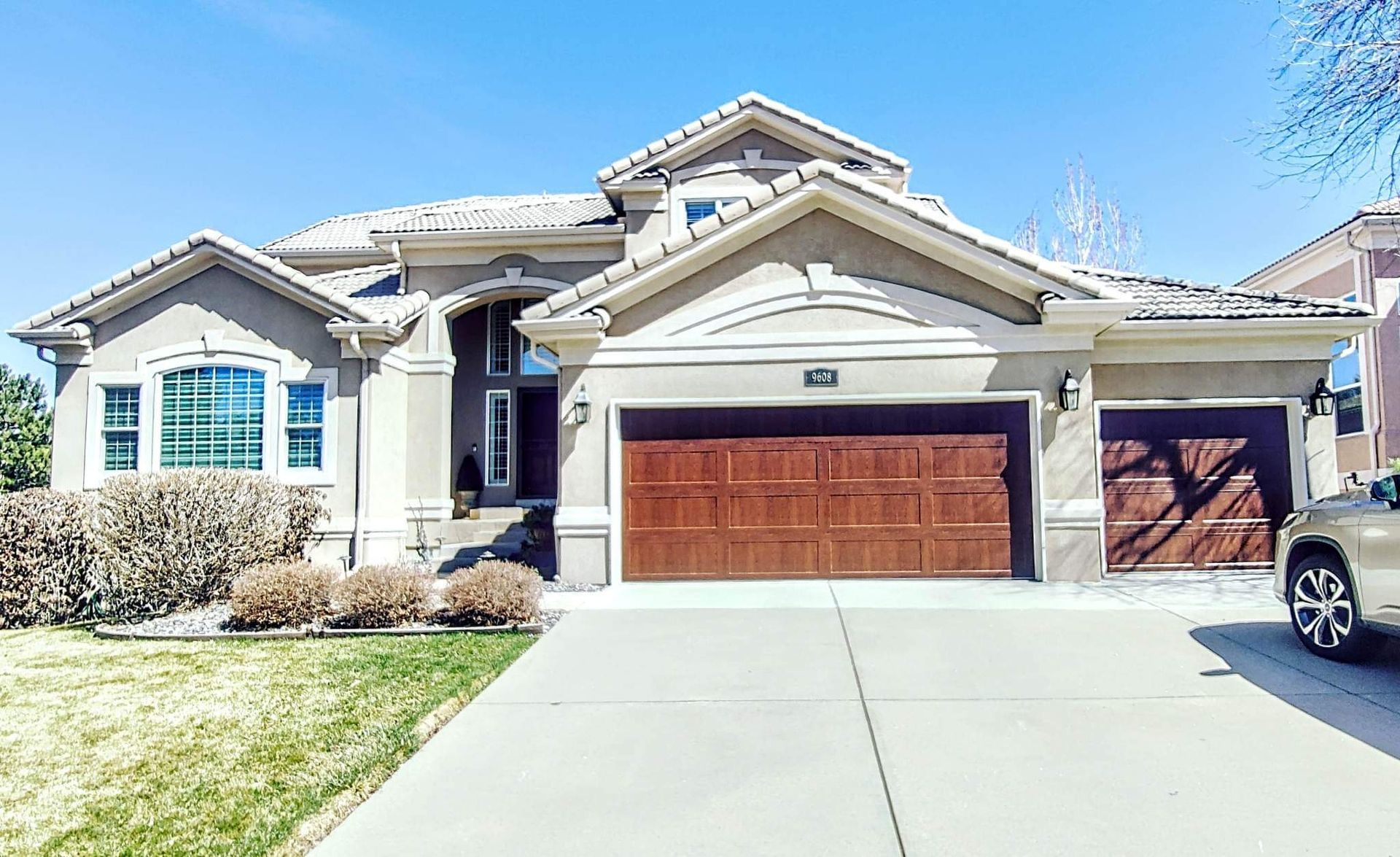 Walnut Color Garage Door Install by Bobby, Aeonic Garage Doors 