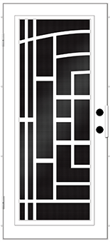 Black picture frame with a white void inside, casting a slight shadow.