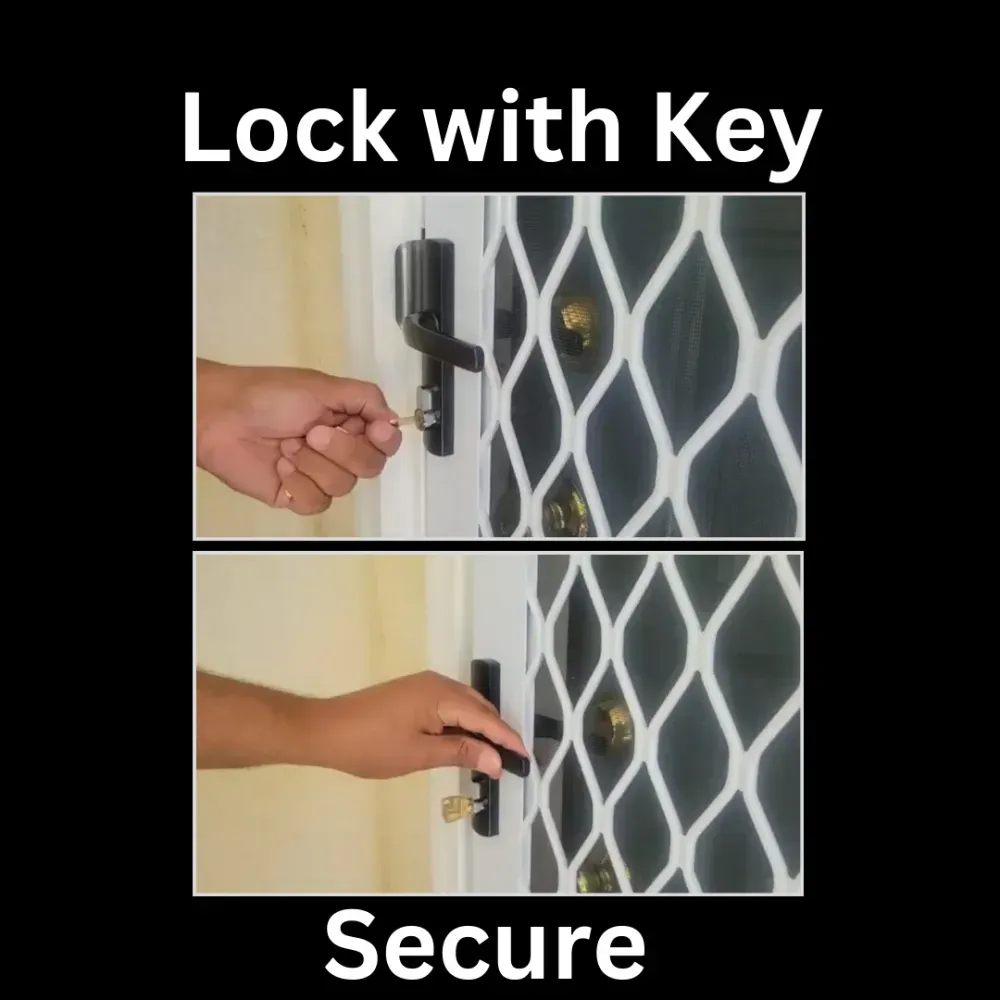 Mobile Screen Repair installation of keyed sentry in Riverside, CA.