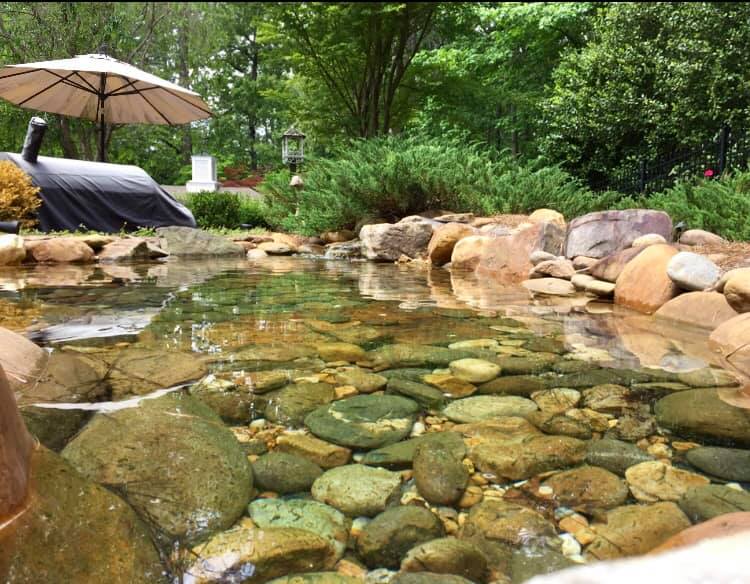 Clean Water with Stones — Newnan, GA — Aqua Gardens