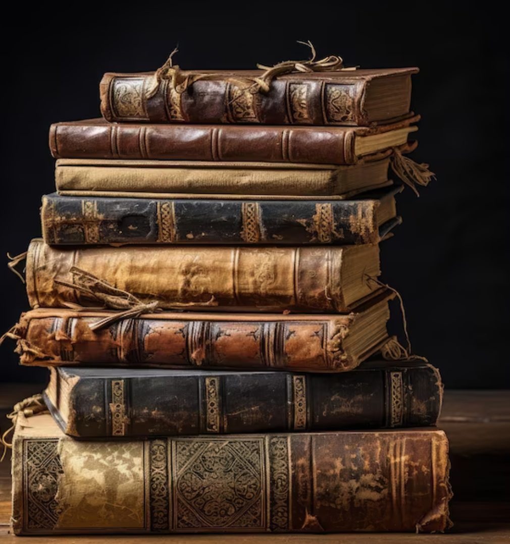 Books in a stack
