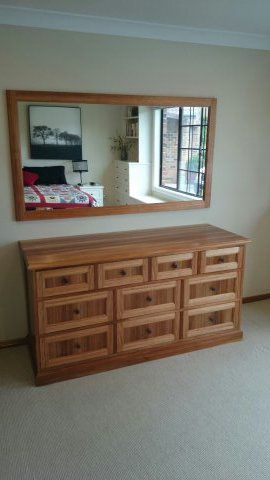 Dark Brown Wooden Cabinet — Cabinetry Solutions in Balaclava NSW