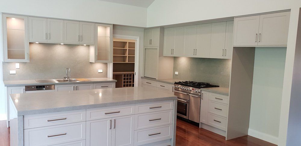 Large Modern Kitchen with Storage — Custom Fitted Kitchens in Balaclava NSW