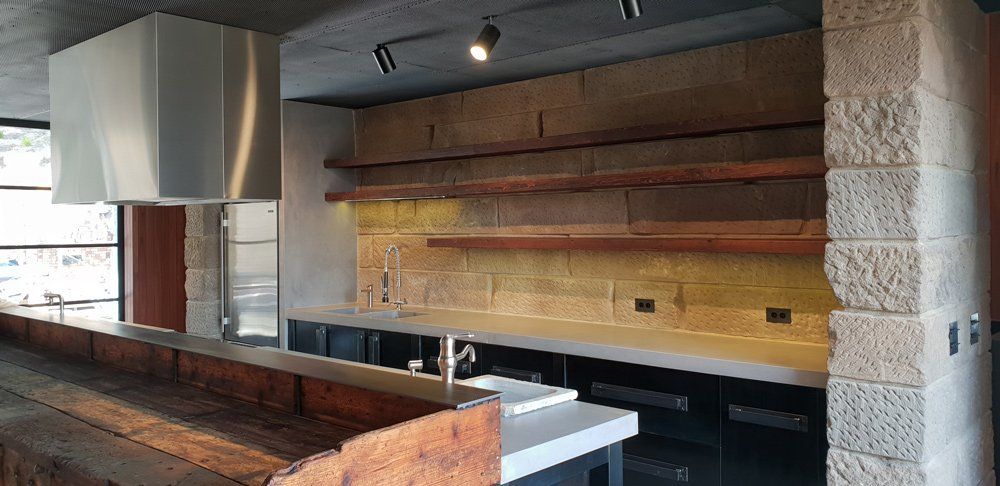 Rustic And Luxury Kitchen — Cabinetry Solutions in Balaclava NSW