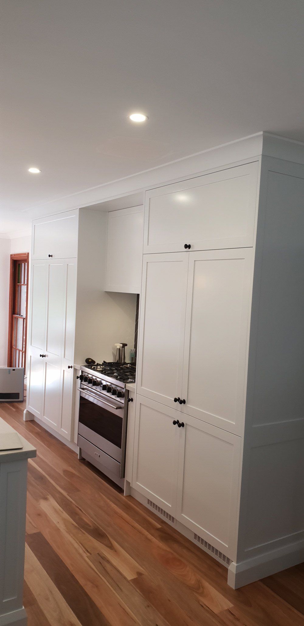 Wooden Cabinet And Shelving in Kitchen — Bespoke Kitchens in Balaclava NSW