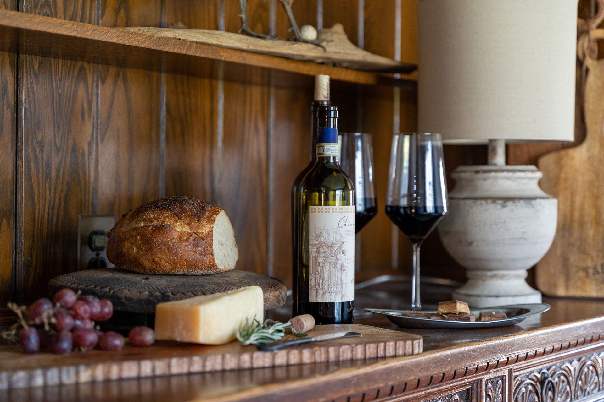 bottle and glasses 2