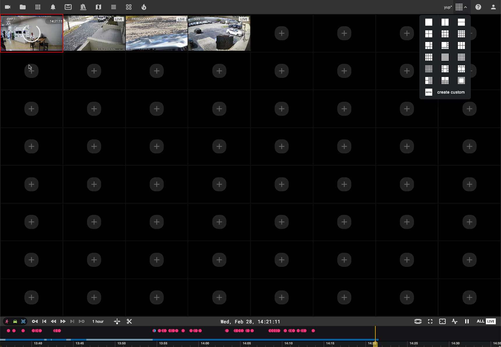 Eclipse net large scale camera monitoring